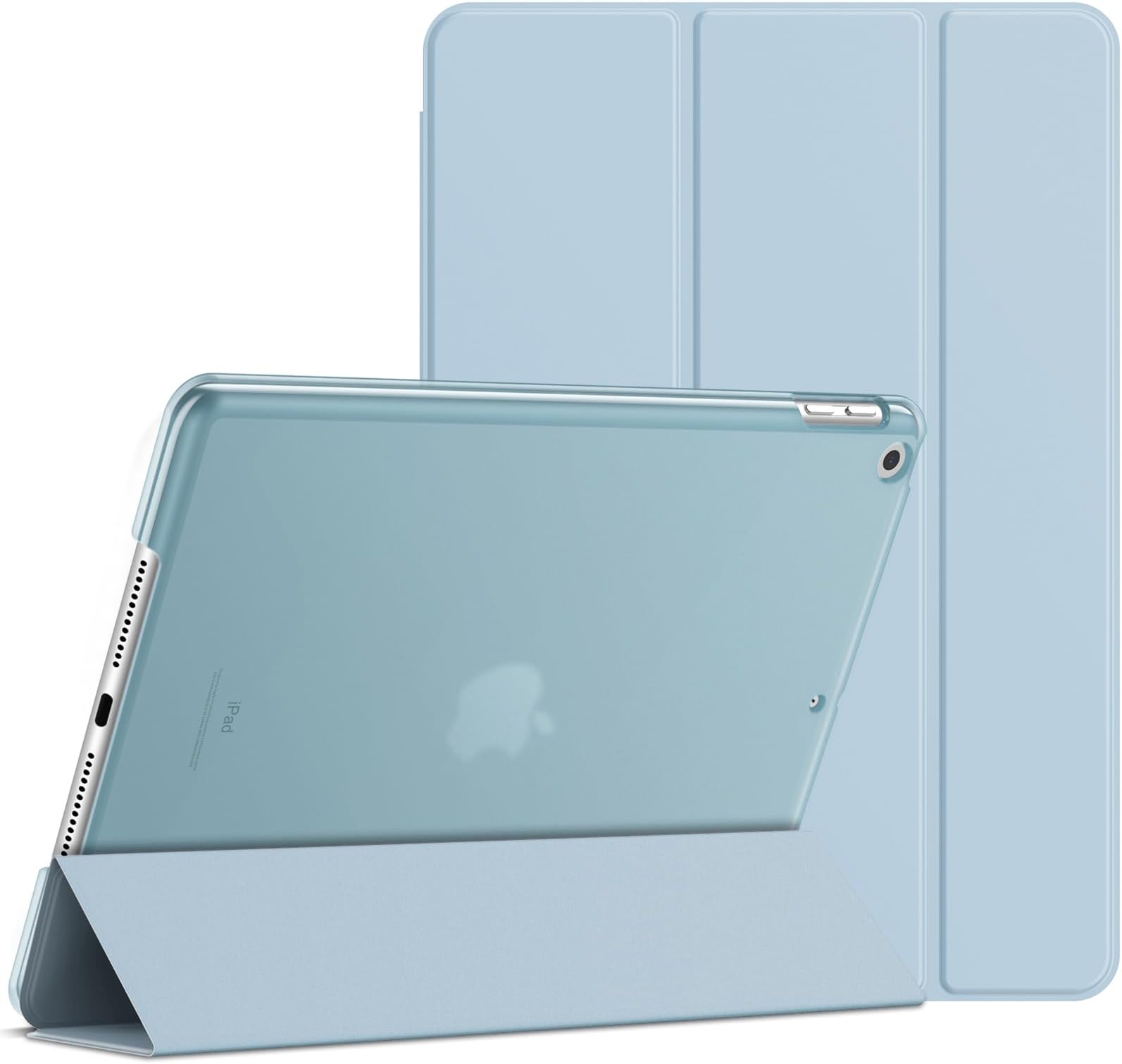 Case for iPad 10.2-Inch (2021/2020/2019 Model, 9/8/7 Generation), Auto Wake/Sleep Cover (Light Blue)