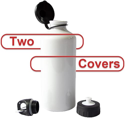 Miniatura 5 de MR.R Sublimación Espacios en blanco Deporte Botella de Aluminio Portátil Dos Tops Botella 20.3 fl oz para Impresión de Transferencia de Prensa de