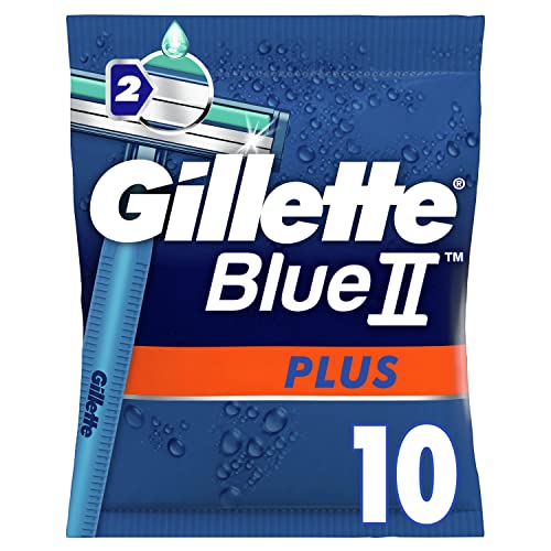 Gillette Blue II Plus Rasoirs Jetables Homme, 10 unités