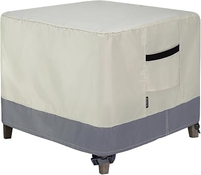 600D Patio Ottoman Cover, 32L x 32W x 17H inch