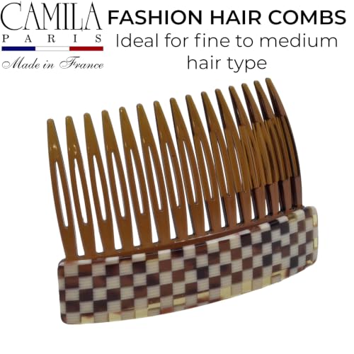 Image of Camila Paris CP3800 Hair Side Comb, 3 inch Small French Twist Hair Combs Clips