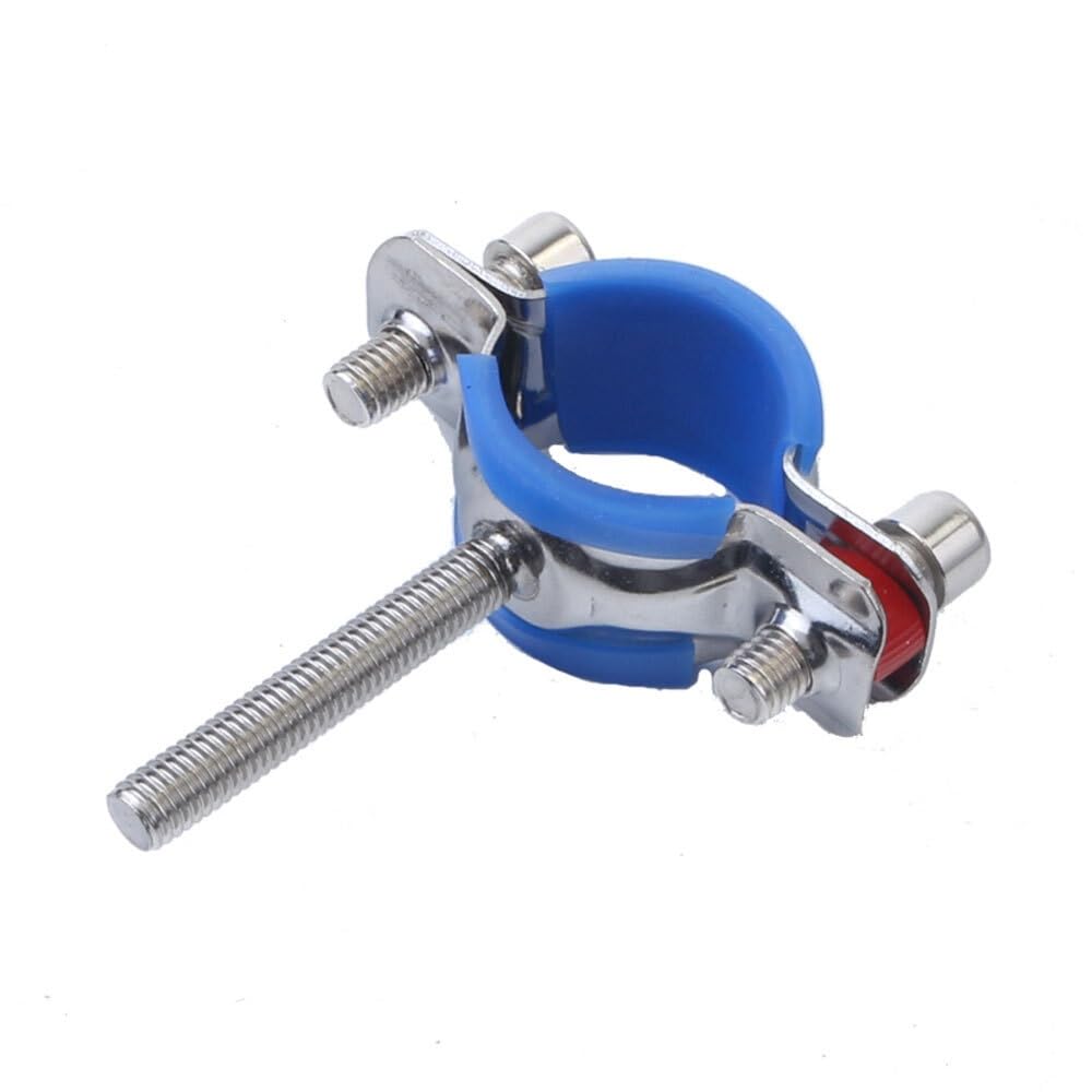 1pcs M8 Screw Rod 50mm Fit 15-219mm OD Tube 304 Stainless Steel Pipe Hanger Bracket Clamp Suppoert Clip with Blue Case Homebrew(Fit 102-108mm OD Tub)
