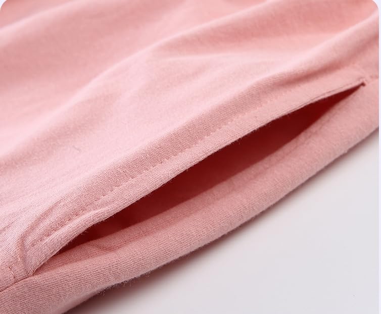 LApooh Pantalones Cortos De Pijama De Algodón para Mujer, Pantalones Cortos para Dormir Suaves, Pantalones Cortos hasta La Rodilla con Bolsillos, Pantalones Cortos Elegantes para Estar En Casa, Pan