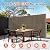 KANAGAWA 71'' x 118'' Retractable Side Awning - Folding Privacy Screen | Waterproof & UV-Resistant Outdoor Shade Divider for Patio, Garden, Balcony & Commercial Use(Mocha)