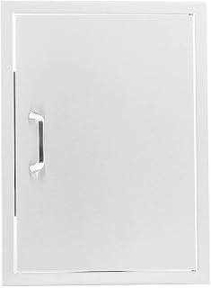 BBQGUYS Signature 21-Inch Stainless Steel Reversible Single Access Door - Vertical - Traditional