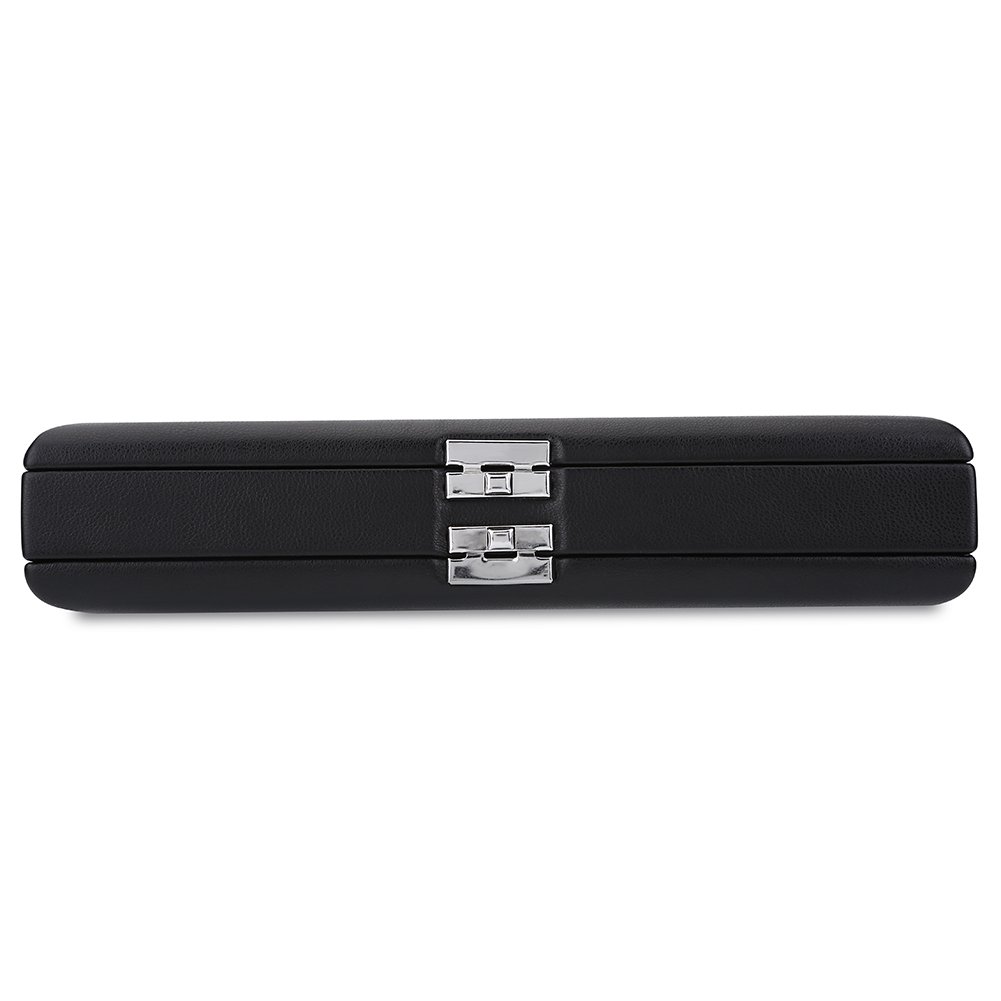 Hobo Reed Case, PU lederen houten hobo riet container doos draagtas met sleuven voor 10/12/20 stks hobo riet (#2