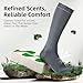 WAKEFEET Compression Socks Men and Women 2 Pairs, Compression Stockings 15-20 mmHg for Office, Nurse, Flight Travel, Sport, Standing All Day