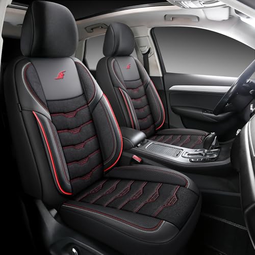 Housses de siège auto Toyota Yaris 4 ensemble complet AID Series noir et rouge