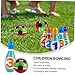 Toyvian 1Set Bowling Indoor Bowling for Safe PU Material Pins Balls Fun Sports Activity for Boys Present for Birthdays Educational Playtime
