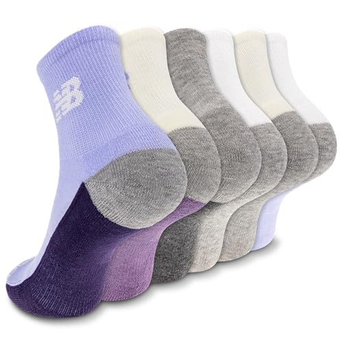 Image of New Balance Unisex Adult Performance Cushioned Ankle Socks - 6 Pairs - Moisture Wicking