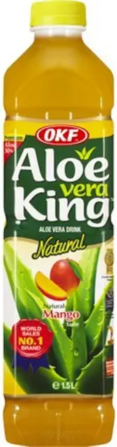 OKF Aloe Vera King Mango Drink 1.5L - Refreshing Aloe Vera Mango Beverage