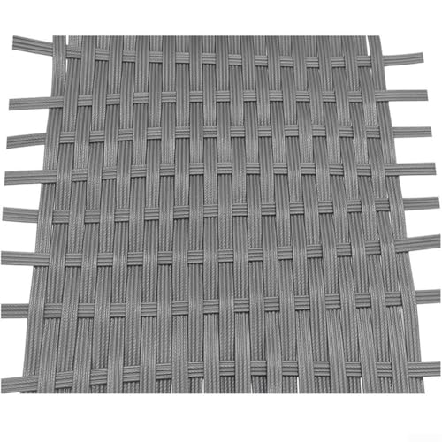 Gradient Rattan Weaving Wicker Repair Material Synthetic Rattan Plastic Flat Polyethylene Woven Knit for Repair Chair Table Storage Basket Weaving Crafts(grey)