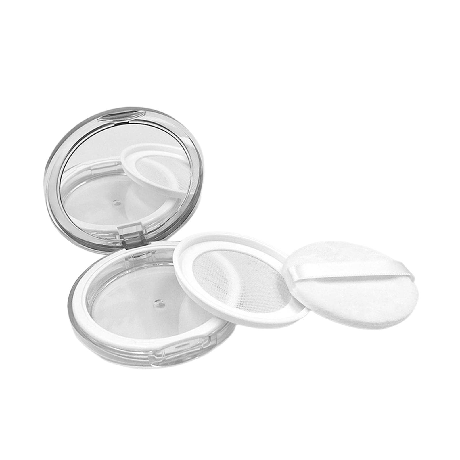 Meadawgs®Loose Powder Container Mini Compact Cosmetic Holder 3G for Household Travel Silver|Health & Beauty | Makeup | Face |1Pc Loose Powder Container-image-18