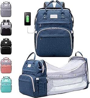 Diaper Bag Backpack, Nappy Changing Bags Multifunction Waterproof Travel Back Pack, Large Capacity