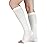 LIN PERFORMANCE 20-30 mmHg Medical Compression Socks for Women and Men Knee High Open Toe Stockings for Varicose Vein Swollen legs (XXL,White)