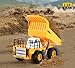 Remote Control Dump Truck Toy, 6 Channel 2.4Ghz RC Construction Vehicles, Heavy Duty Metal Remote Control Truck with Lights and Sound, with Rechargable Battery Great Gift for Kids 6+