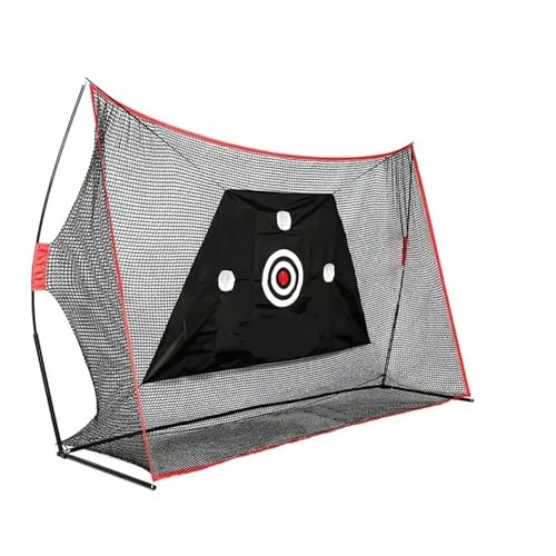 3m Large Golf Practice Net Set with Storage Shelf, Multifunctional Swing & Chipping Trainer for Indoor Outdoor Use