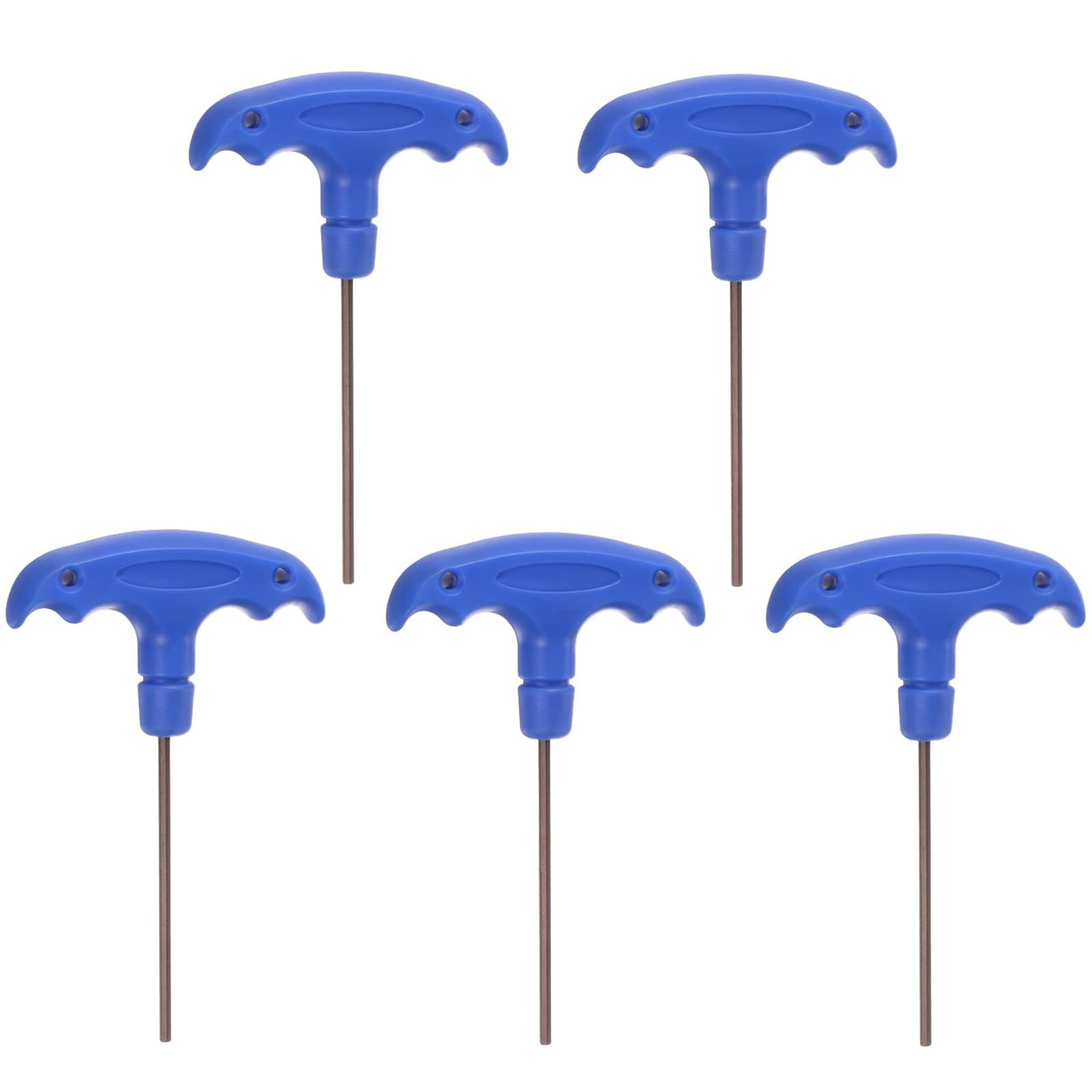 TA-VIGOR 5Pcs H2.5 T-Handle Hex Key Wrench, 2.5mm S2 Steel T-Key Allen Wrench Tool for Bike Furniture, and Mechanical Repair