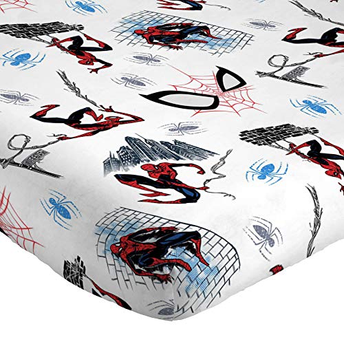 Jay Franco Kids Sheet Set with Fitted, Flat Sheets & Pillow Cover - Ultra-Soft Bedding with Pillowcase for Room Decor, White - Spiderman, 3 Piece Twin - image 6