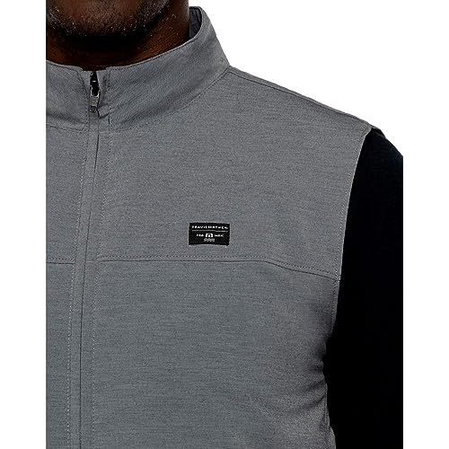 TravisMathew Men's Top of the Line Vest (Large, Heather Sleet)4