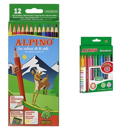 Alpino - Pack 12 lápices de colores + 12 rotuladores de colores