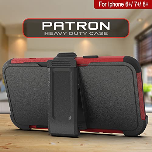 Coque iPhone 8 Plus robuste antichoc Punkcase étui clip ceinture et béquille intégrée - 2