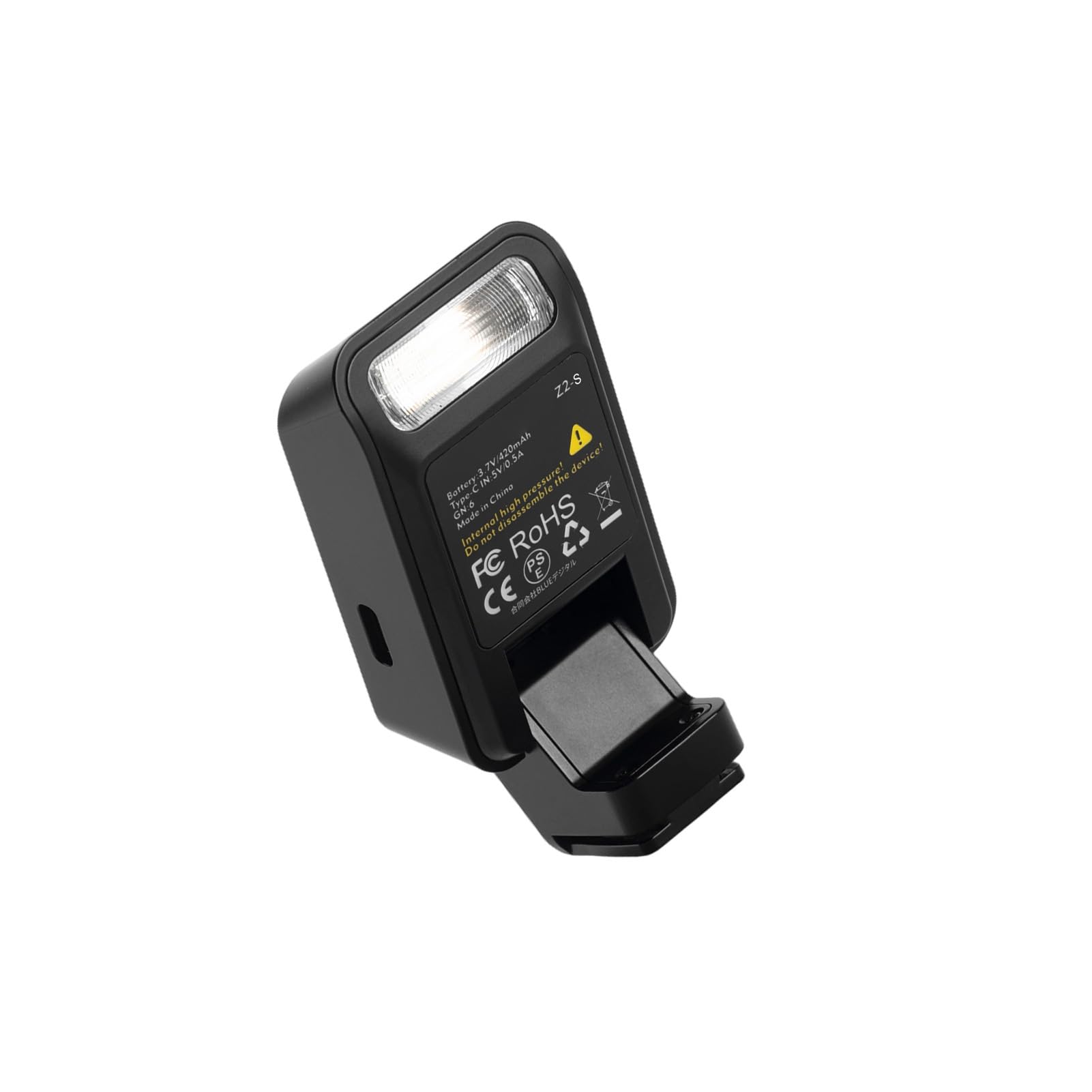 Flash TTL Plegable, Flash de Cámara Portátil, Potencia Ajustable para Fotografía de Viajes, ABS 52g (Z2-S)