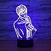 Produktbild 3D Nachtlicht Hübsche Männer 3D Nachtlicht LED Baby Schlafende Nachtlampe Remote Touch Switch USB 7 Farbwechsel Tisch Schreibtisch Lampe Bestes Geschenk