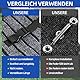Aéttézoe Wohnmobil Trittstufen Fußmatte: Verstellbare Antirutsch-Teppiche für Trittstufen | Schnellbefestigung & Wetterfest (Grauton)