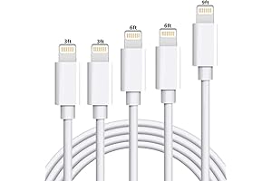 iPhone Charger Cable Lightning Cable Mfi Certified 5-Pack