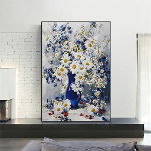 Affiche rétro de fleurs délicates pour chambre parentale