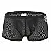 Men'S Flat Slim Fit Breathable Underwear Pants For Fashionable Sports And Casual Wear Black Large