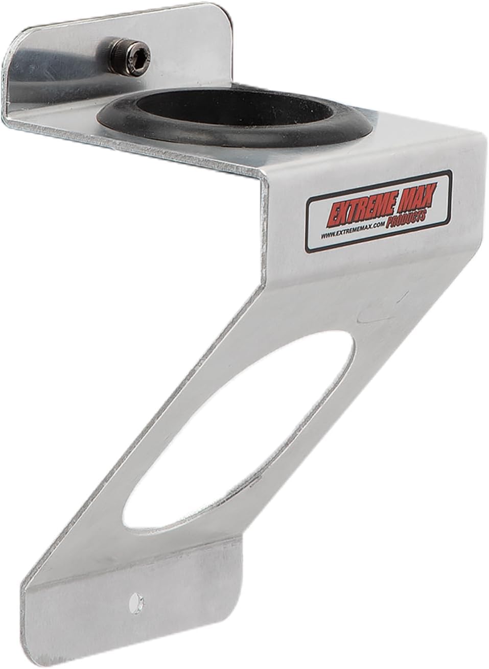 Extreme Max 5001.6308 Wall-Mounted Aluminum Flashlight Holder for Enclosed Race Trailer, Shop, Garage, Storage - Silver