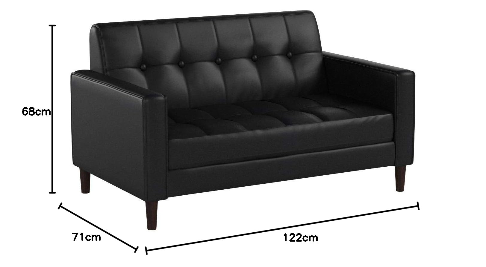 Amazon｜大川家具 アビライト 2人掛けソファ シンプルスタイル レザー 