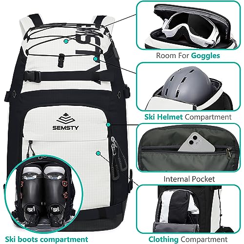 SEMSTY Ski Boot Bag 55L