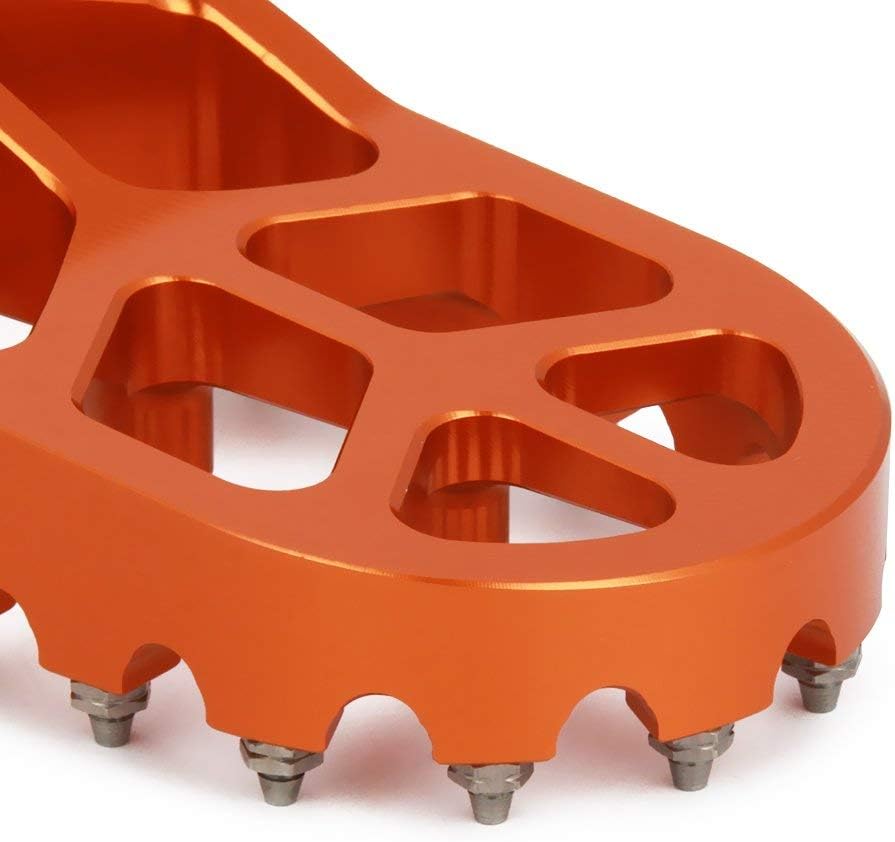 Billet MX Wide Foot Pegs Footpegs Foot Pedals Rests For 65SX 09-18,85SX 03-17,150-300XC/250XC-F 200-530XC-W/XCF-W 06-16,125SX/250-450SX-F,250SX,125-530 EXC/EXC-F,350-450XC-F