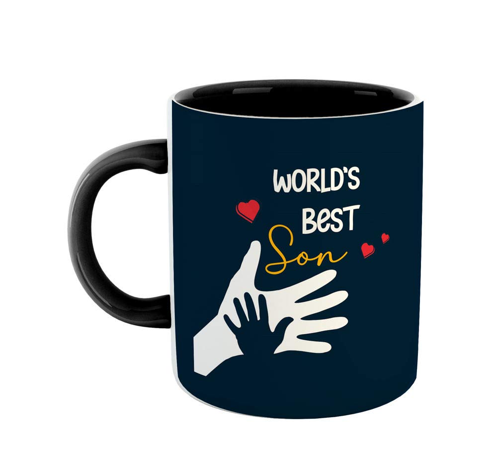 ARTBUG™ World's Best Son Coffee Mug - Best Gift for Son on Birthday - Black