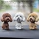 Fontee Auto Nette Nicken Schütteln Kopf Hund Puppe Verzierungen Auto Interieur Innendekoration Bobblehead Wackelkopf Dashboard Dekoration (Teddy Weiß)