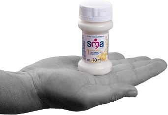 SMA PRO First Milk from Birth & Ready-to-Feed, 70ml Bottles cases of 32 Bottles | Nutritionally Complete Formula | Breast Milk Alternative | Easy & Safe Single-Use Feeds
