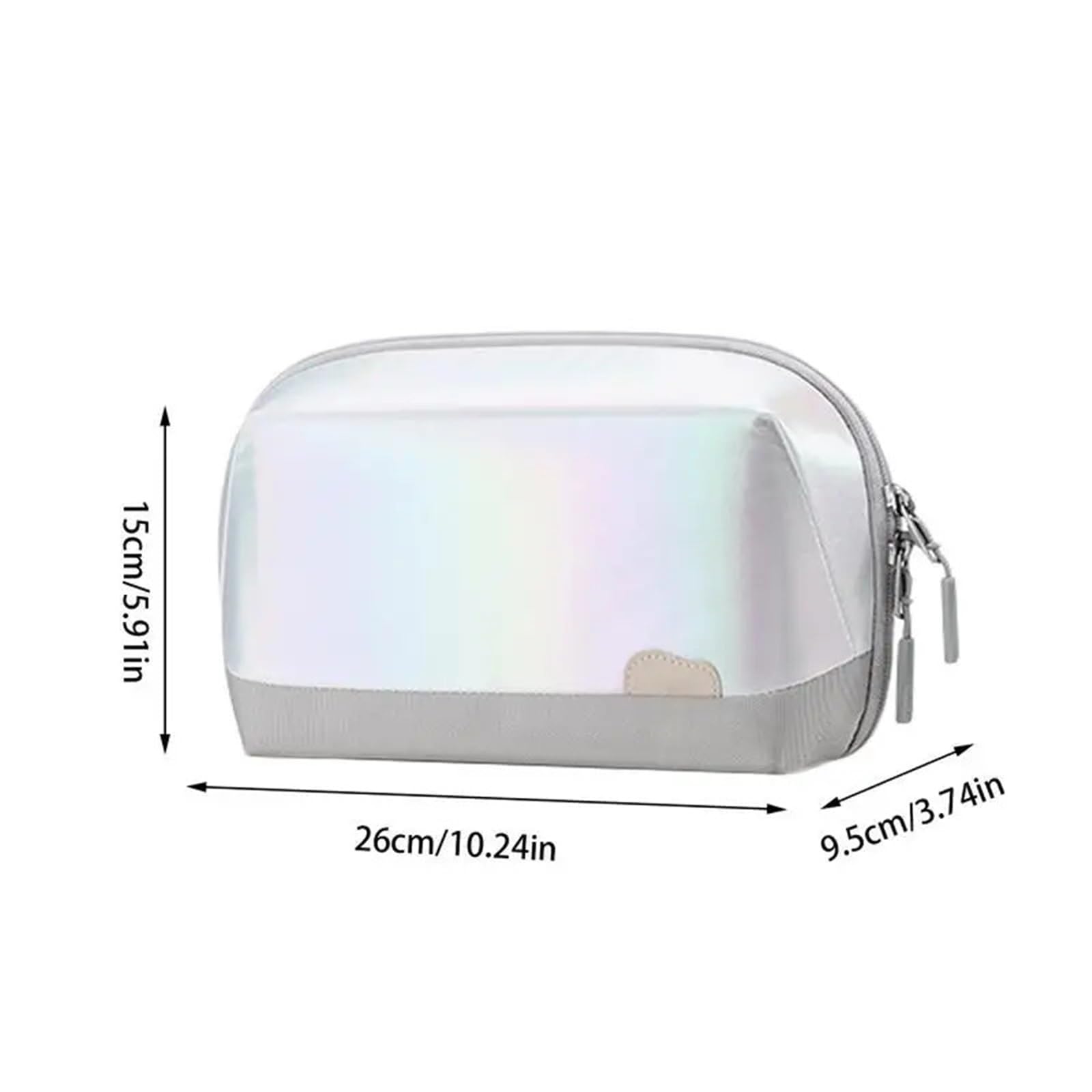 Torba na akcesoria elektroniczne, Organizator podróżny na elektronikę Otwierana torba Tech Organizer Etui podróżne Przenośna bateria(White)