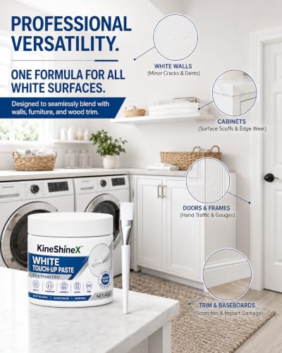 White Furniture Touch-Up Paste, White Paint for Furniture and Floor, 40g miniatura 6