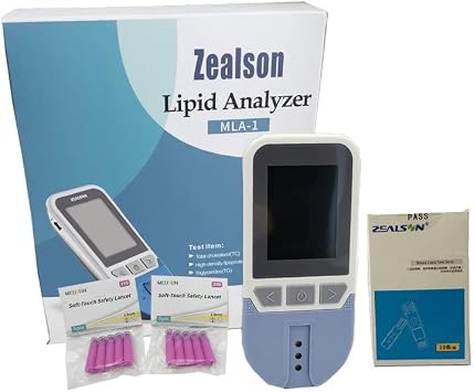 Home Use Lipid Test Meter Lipid Meter Analyzer Cholesterol Meter Cholesterol Test Meter Kit TC TG HDL LDL + 10xStrips Easy to Use at Home