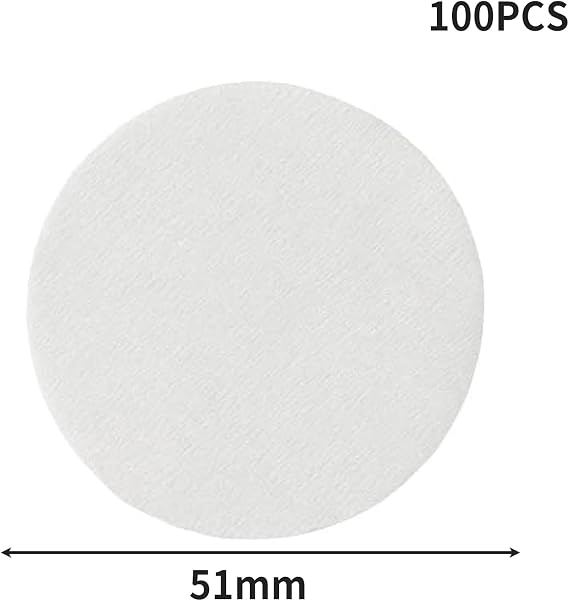 100Pcs Coffee Filter Paper Unbleached 51mm Disposable Puck Screen