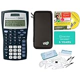  Streberpaket: TI-30XIIS + Schutztasche + Lern-CD (auf Deutsch) + Geometrie-Set + Erweiterte Garantie