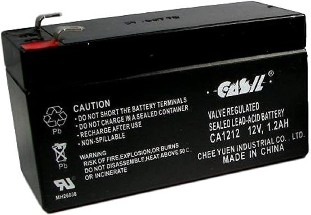 ULTRAMAX 12V 1.2AH Alarm Battery – Replacement For Honeywell ADE Casil UC12102