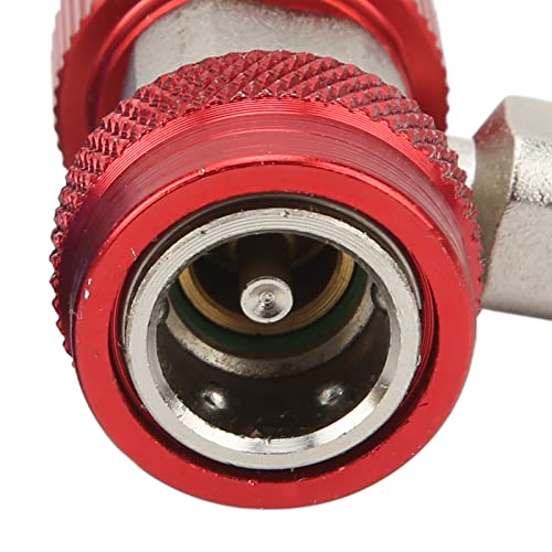 Akozon - Acoplador rápido ajustable para aire acondicionado automotriz R134A, adaptador de alta y baja presión (paquete de 2 unidades) miniatura 2