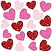 9 Sheets Valentines Day Window Clings Decorations, Heart Stickers Decor for Galentine's Day, Red Pink Decals for Home, Office, Classroom, Glass Doors