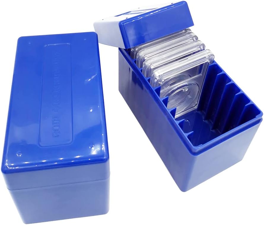 Fit for PCGS NGC Coin Storage Box, 2 Pieces 10 Slab Graded