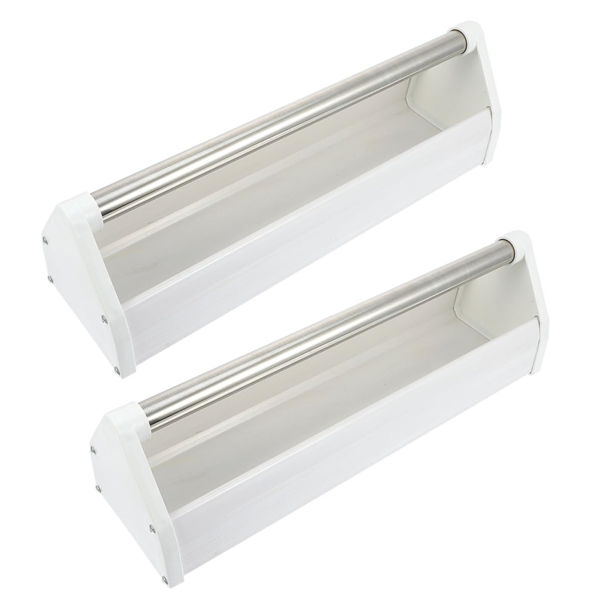 Mangeoire à Pigeons 2 Pièces en Plastique 40 CM, Conteneur Alimentaire pour Oiseaux Domestiques et Sauvages, Adapté pour Jardin et Espaces Extérieurs