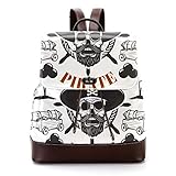 4. Der stilvolle und elegante Rucksack bietet Platz für Zeitschriften, Bücher, Skizzenbücher, Handys, Karten, Brieftaschen, Kopfhörer, Sonnenbrillen, Regenschirme, iPads, Wasserflaschen, Make-up und andere persönliche Gegenstände.